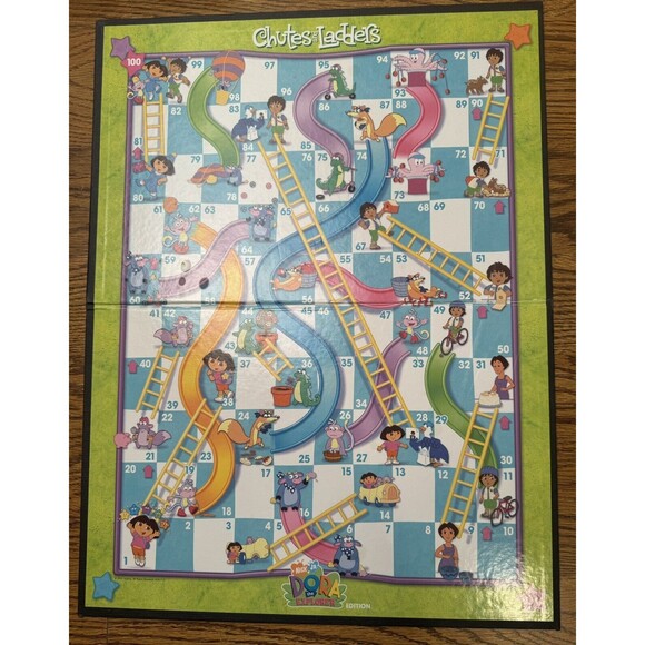Dora the Explorer Chutes and Ladders Edition Kids Fun Easy Board Game ,Milton Br - Picture 7 of 13